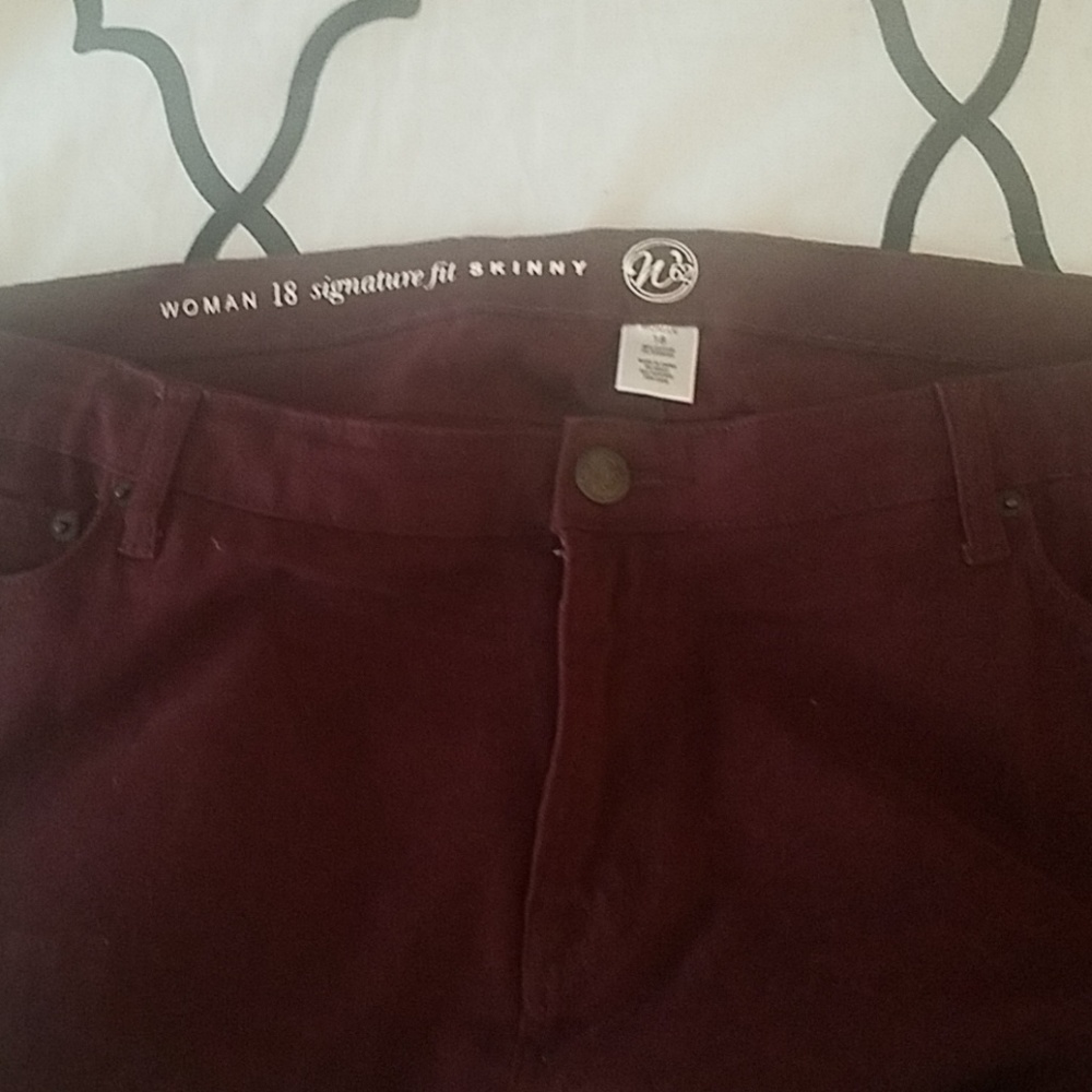Burgundy Pants - Picture 2 of 3